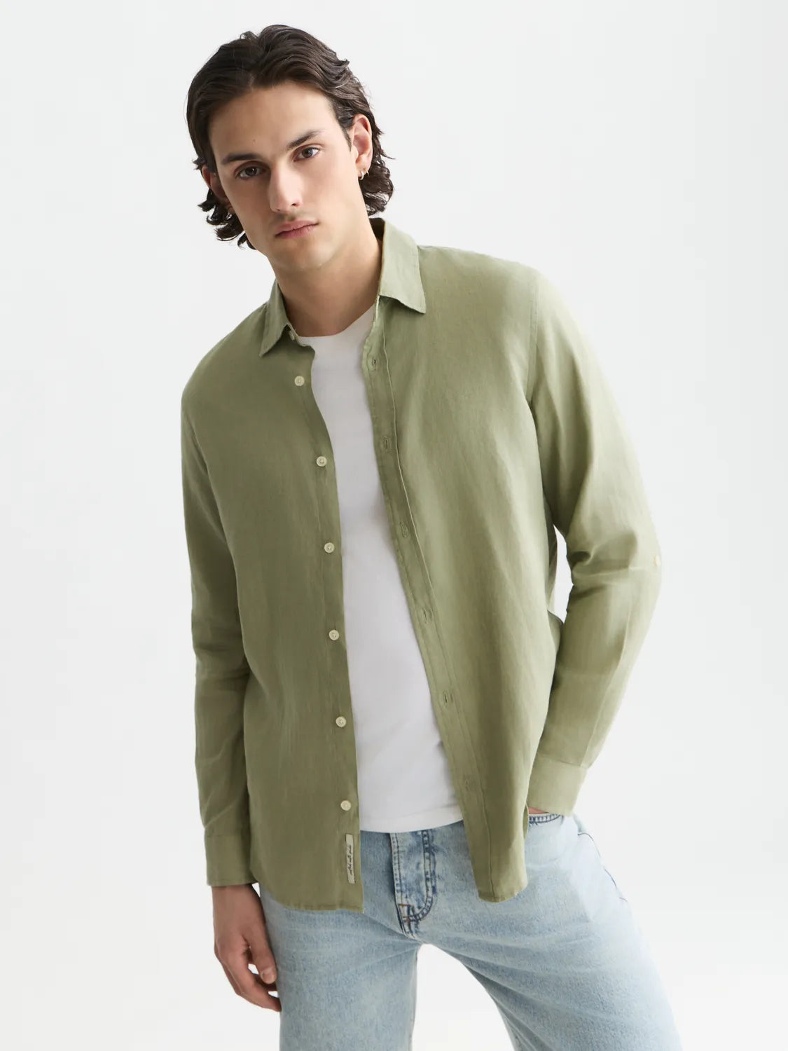 Essentials Linen Regular-Fit Shirt