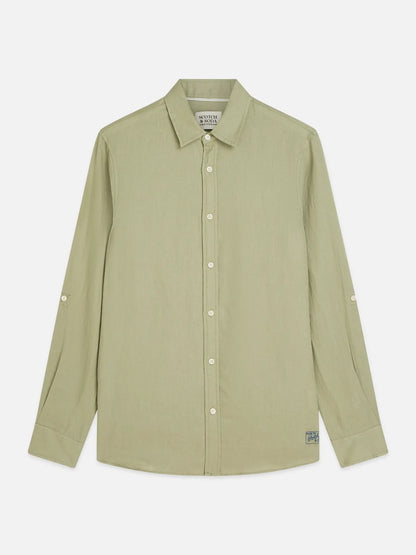 Essentials Linen Regular-Fit Shirt