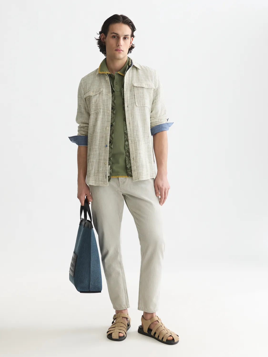 Melange Waffle Regular-Fit Shirt