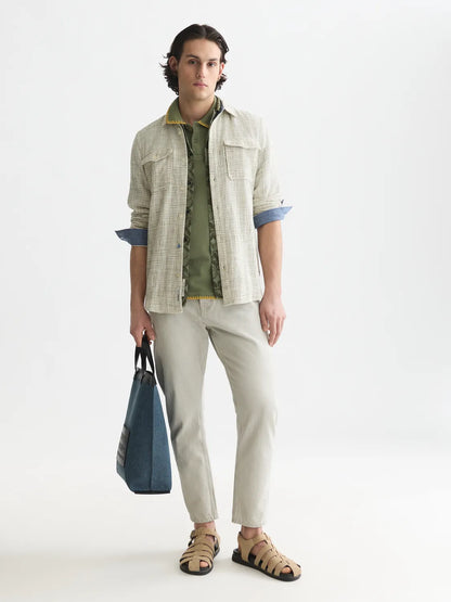 Melange Waffle Regular-Fit Shirt
