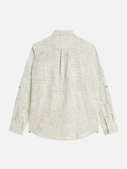 Melange Waffle Regular-Fit Shirt