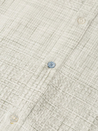 Melange Waffle Regular-Fit Shirt