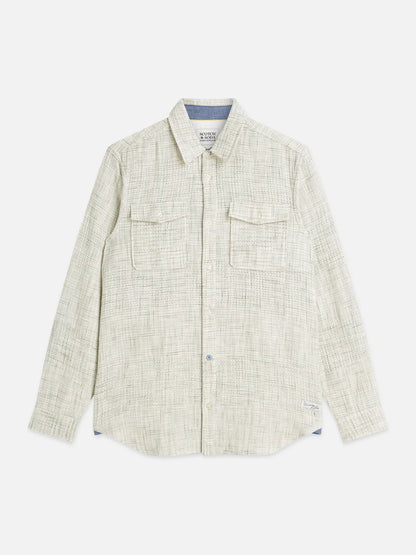 Melange Waffle Regular-Fit Shirt