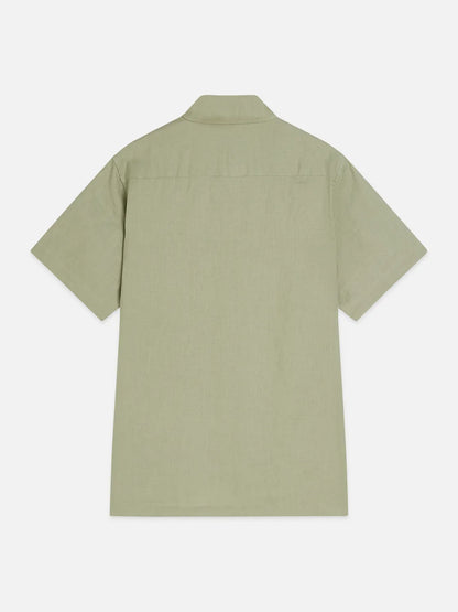 Essentials Linen Regular-Fit Short Sleeved Shirt