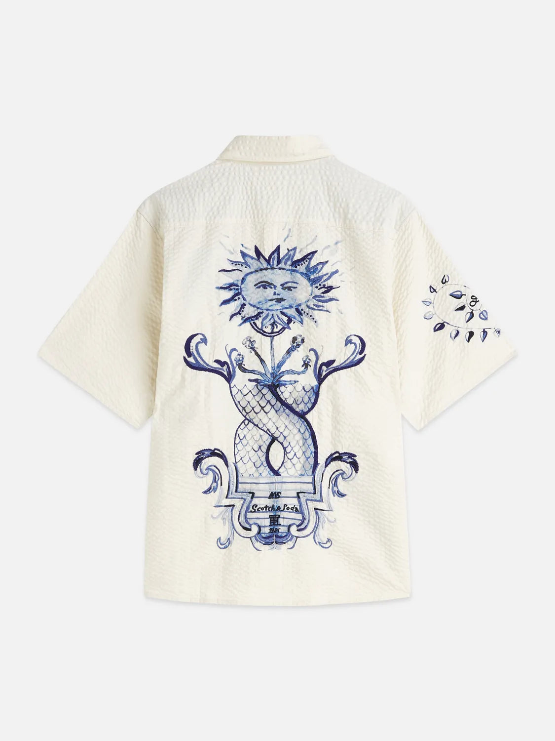 Scotch & Soda x Royal Delft Relaxed Short-Sleeved Shirt