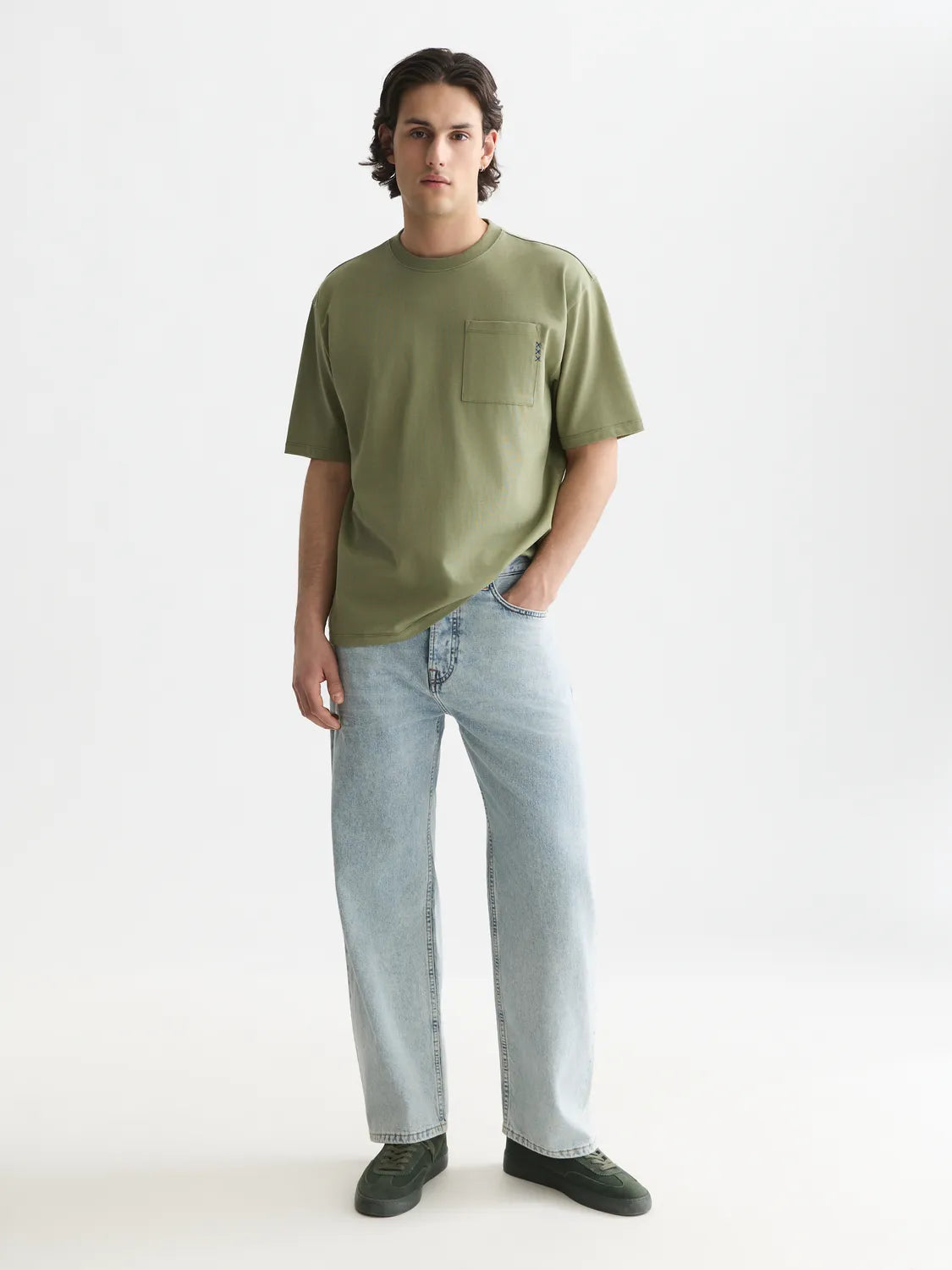 Essentials 3 Crosses Chest Pocket Loose-Fit T-Shirt