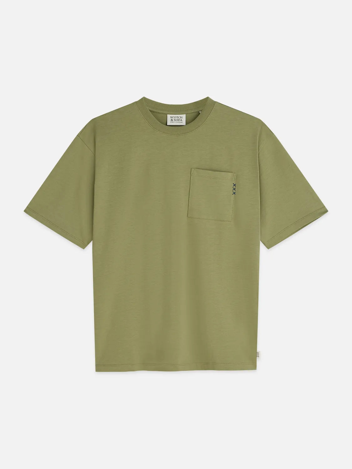 Essentials 3 Crosses Chest Pocket Loose-Fit T-Shirt