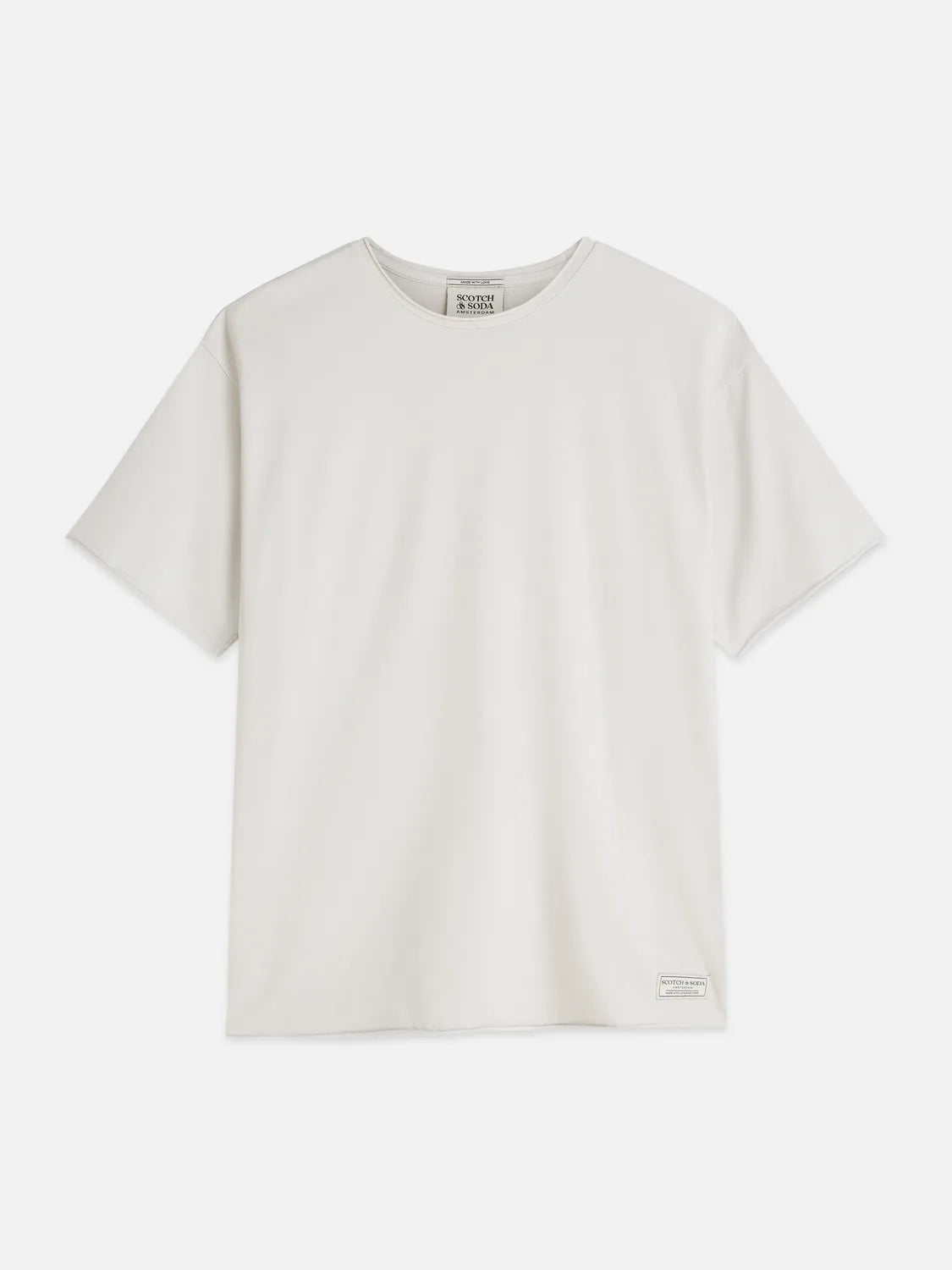 Essentials Raw-Edged Garment-Dyed Relaxed-Fit T-Shirt