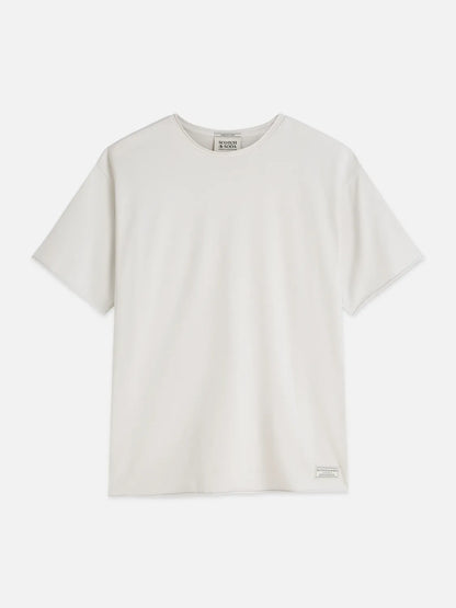 Essentials Raw-Edged Garment-Dyed Relaxed-Fit T-Shirt