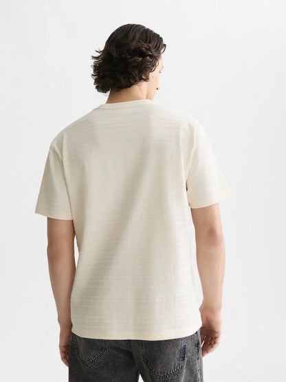 Textured Jacquard Relaxed-Fit T-Shirt
