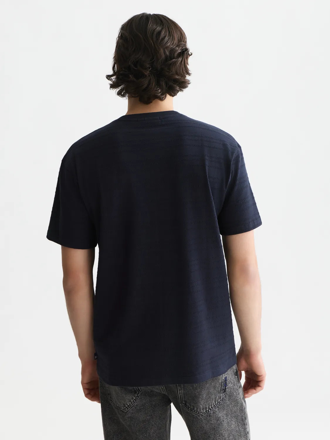 Textured Jacquard Relaxed-Fit T-Shirt