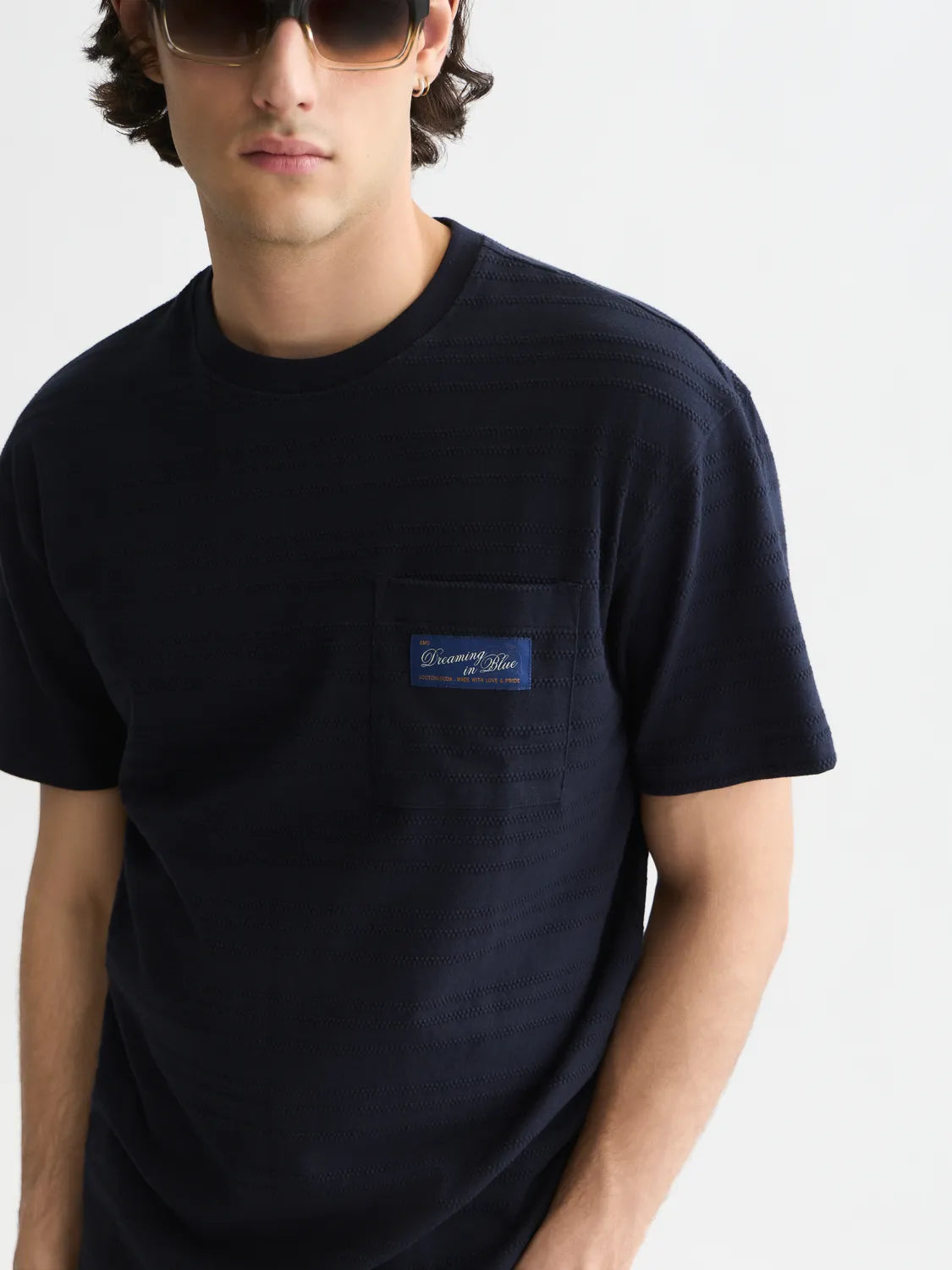 Textured Jacquard Relaxed-Fit T-Shirt