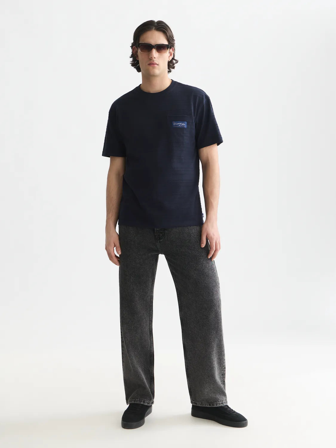 Textured Jacquard Relaxed-Fit T-Shirt
