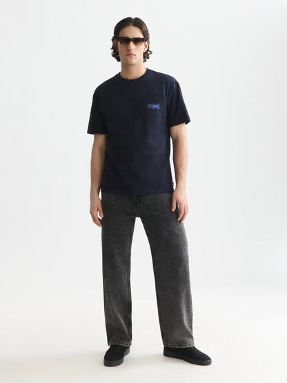 Textured Jacquard Relaxed-Fit T-Shirt