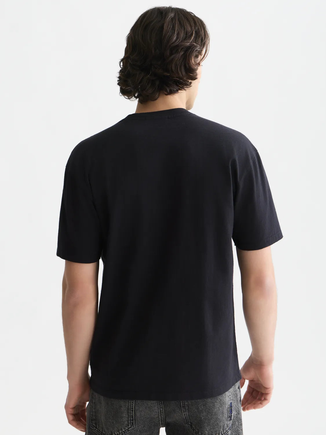 Embroidered Front Artwork Relaxed-Fit T-Shirt