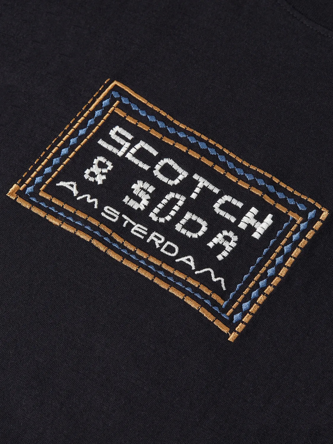 Embroidered Front Artwork Relaxed-Fit T-Shirt