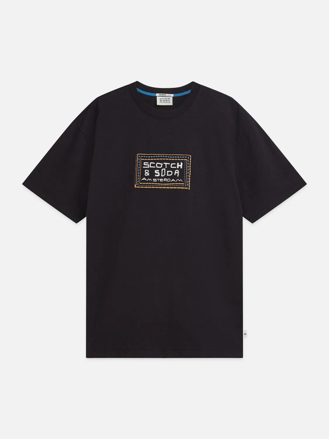 Embroidered Front Artwork Relaxed-Fit T-Shirt