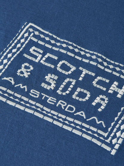 Embroidered Front Artwork Relaxed-Fit T-Shirt