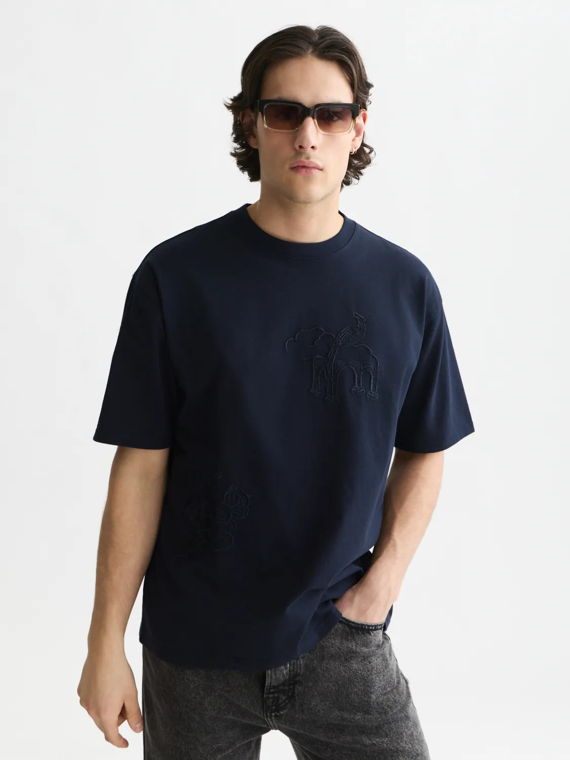 Scotch & Soda x Royal Delft Embroidered Artwork Loose T-Shirt