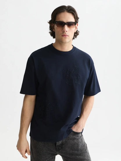 Scotch & Soda x Royal Delft Embroidered Artwork Loose T-Shirt