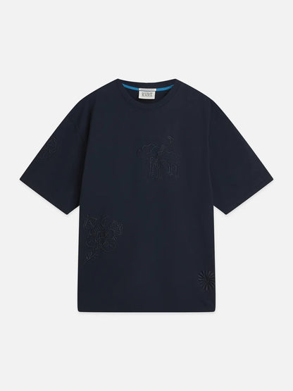 Scotch & Soda x Royal Delft Embroidered Artwork Loose T-Shirt