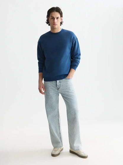 Essentials Front Chest Artwork Relaxed-Fit Sweatshirt