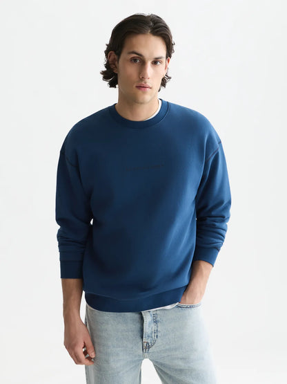 Essentials Front Chest Artwork Relaxed-Fit Sweatshirt