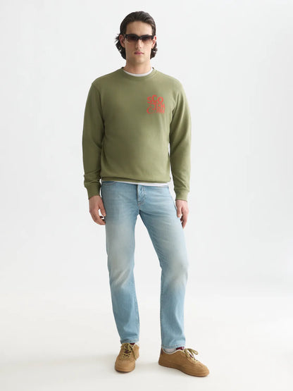 Left Chest Artwork Regular-Fit Sweatshirt
