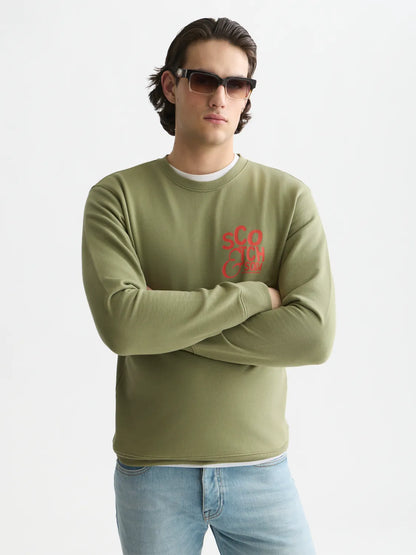 Left Chest Artwork Regular-Fit Sweatshirt