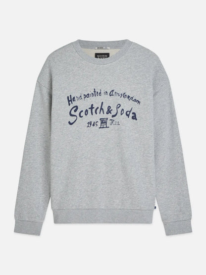 Front Chest Artwork Relaxed-Fit Sweatshirt