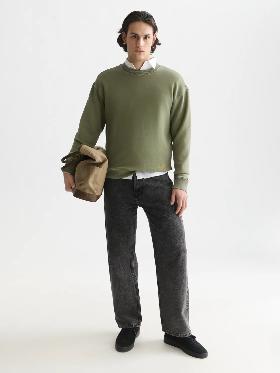 Washed Relaxed-Fit Sweatshirt