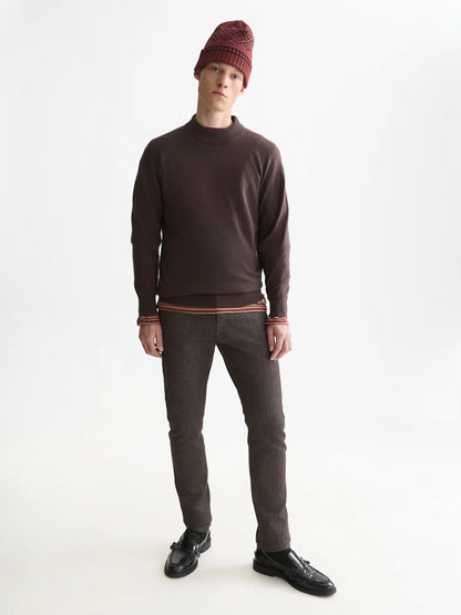 Essentials Dropped Shoulder Mock Neck Pullover