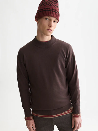 Essentials Dropped Shoulder Mock Neck Pullover