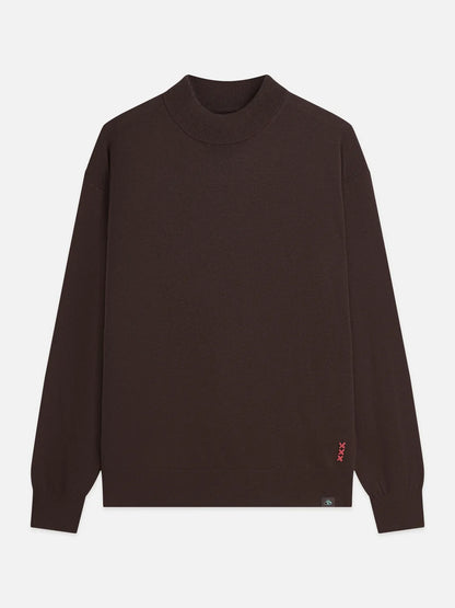 Essentials Dropped Shoulder Mock Neck Pullover