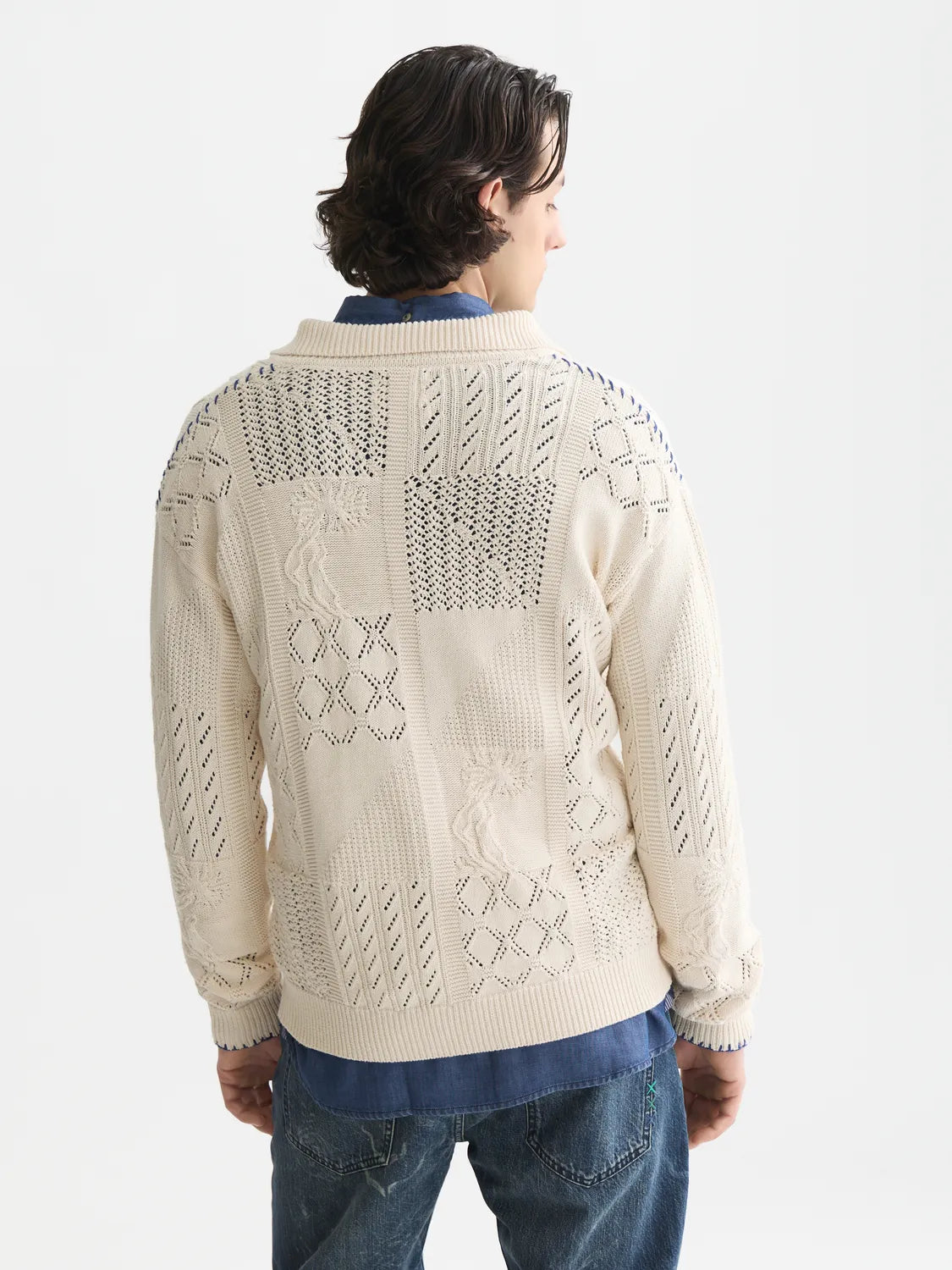 Multi Stitch Knitted Cardigan