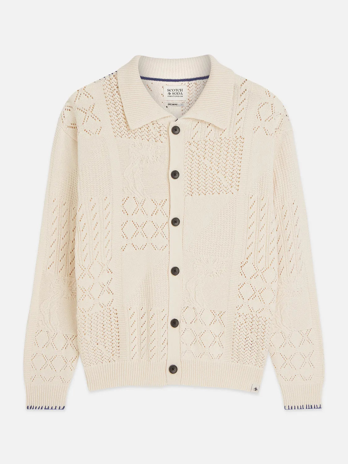 Multi Stitch Knitted Cardigan