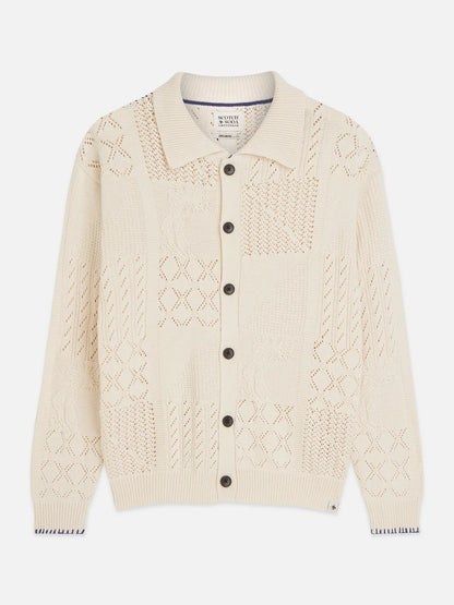 Multi Stitch Knitted Cardigan