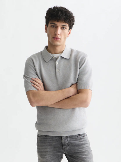 Seasonal Core Structured Knitted Regular-Fit Polo