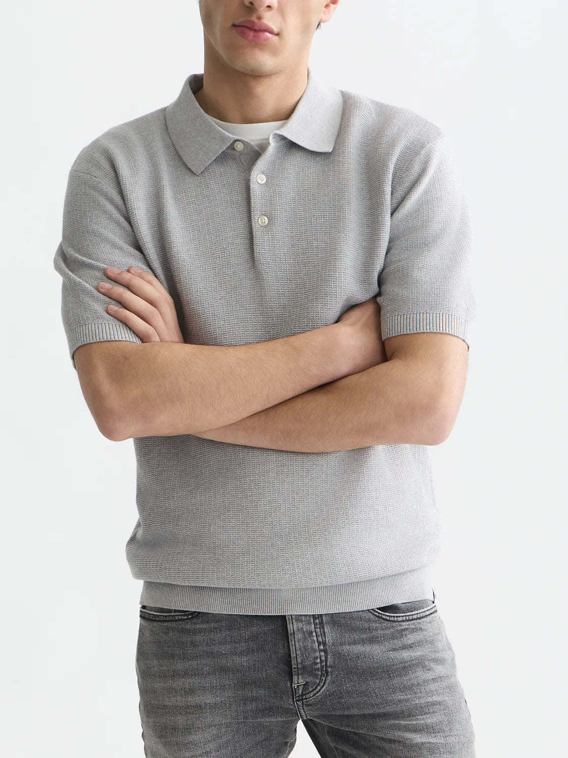 Seasonal Core Structured Knitted Regular-Fit Polo