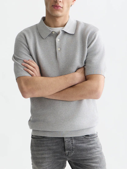 Seasonal Core Structured Knitted Regular-Fit Polo