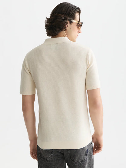 Essentials Structured Knitted Regular-Fit Polo