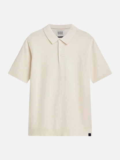Essentials Structured Knitted Regular-Fit Polo