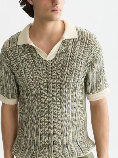 Multi Stitch Extra Dropped Shoulder Polo