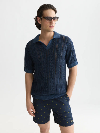 Multi Stitch Extra Dropped Shoulder Polo