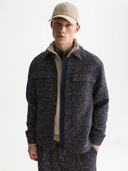 Tailored Wool-Blend Tweed Jacket