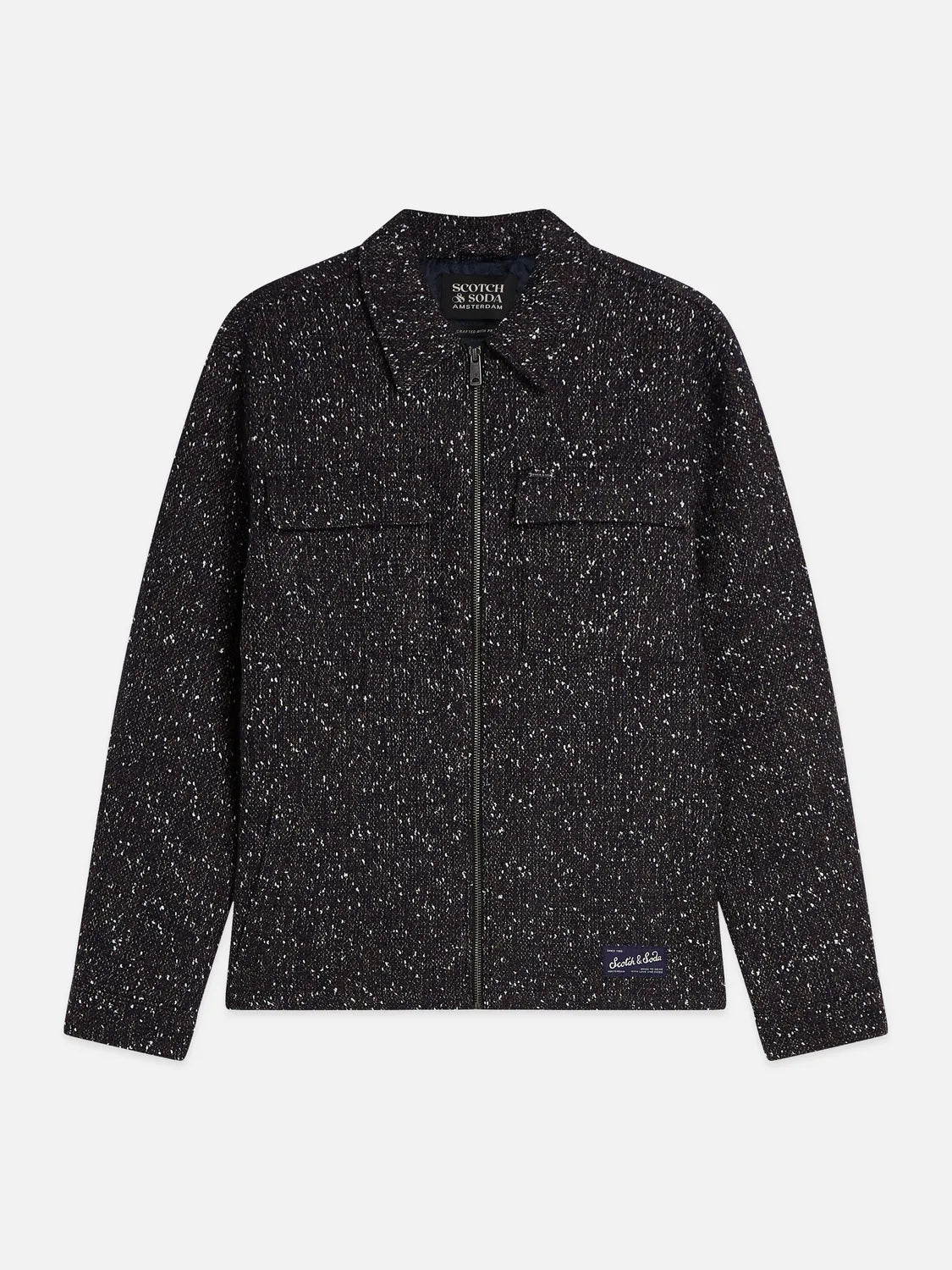 Tailored Wool-Blend Tweed Jacket