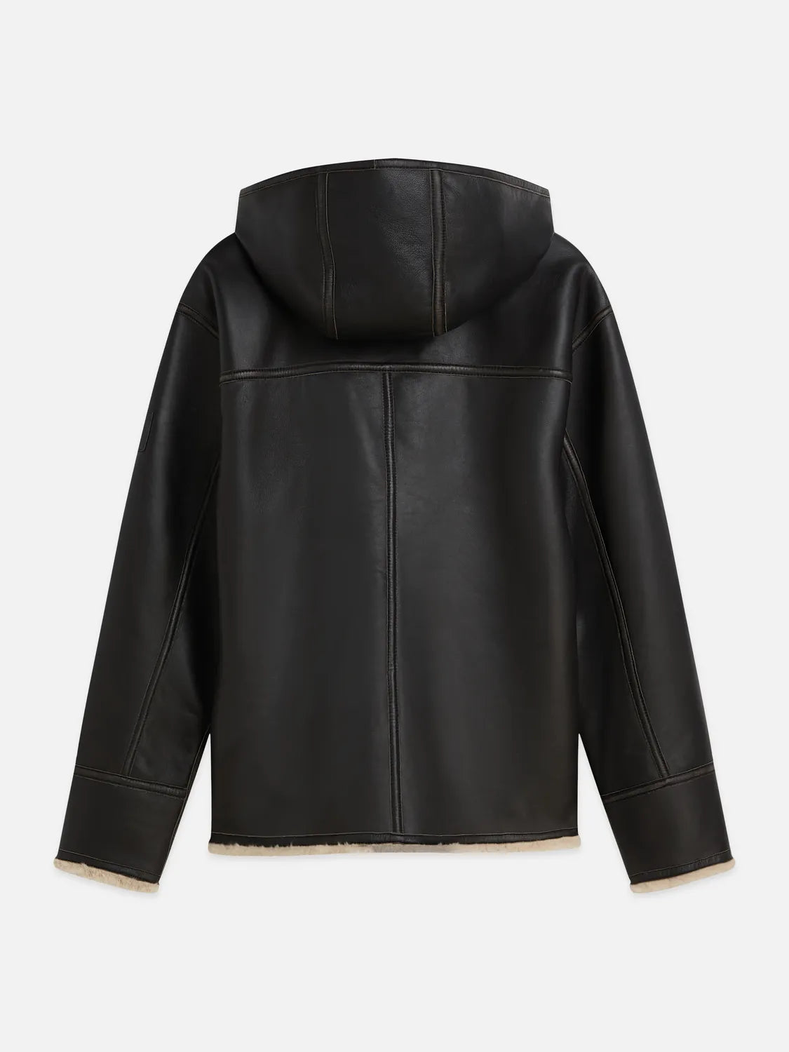 Hooded Flight Leather Jacket