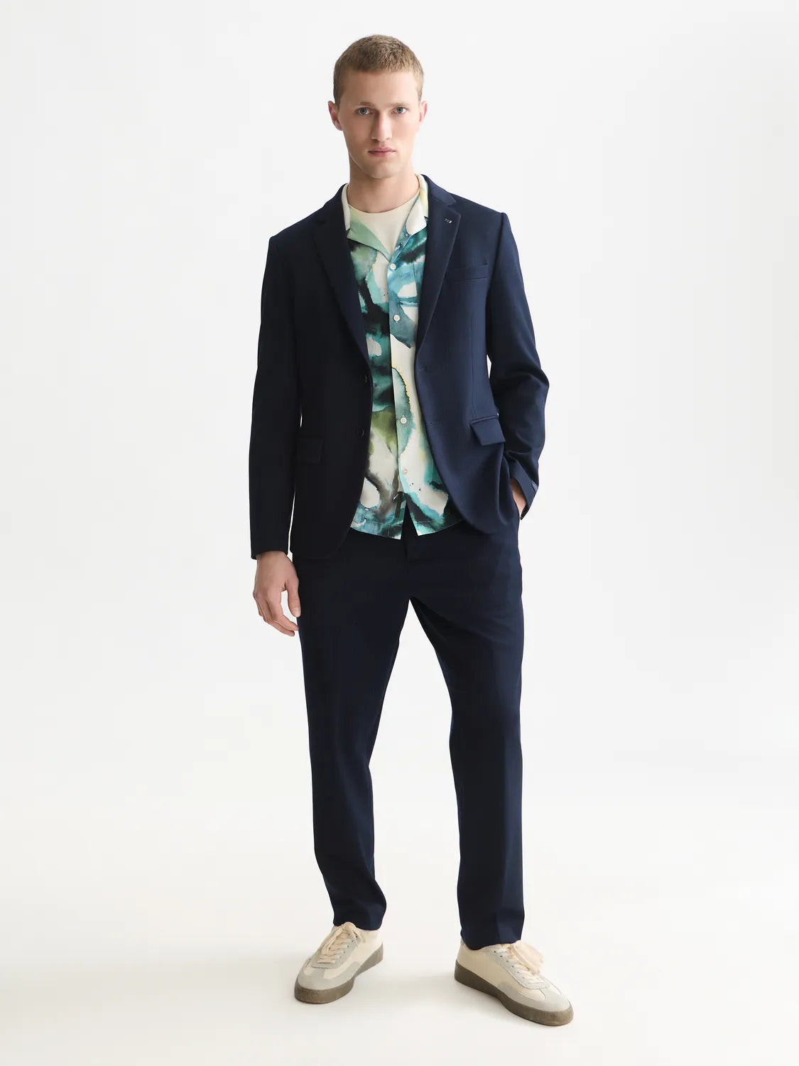 Miles Tailored Jersey Regular-Fit Blazer