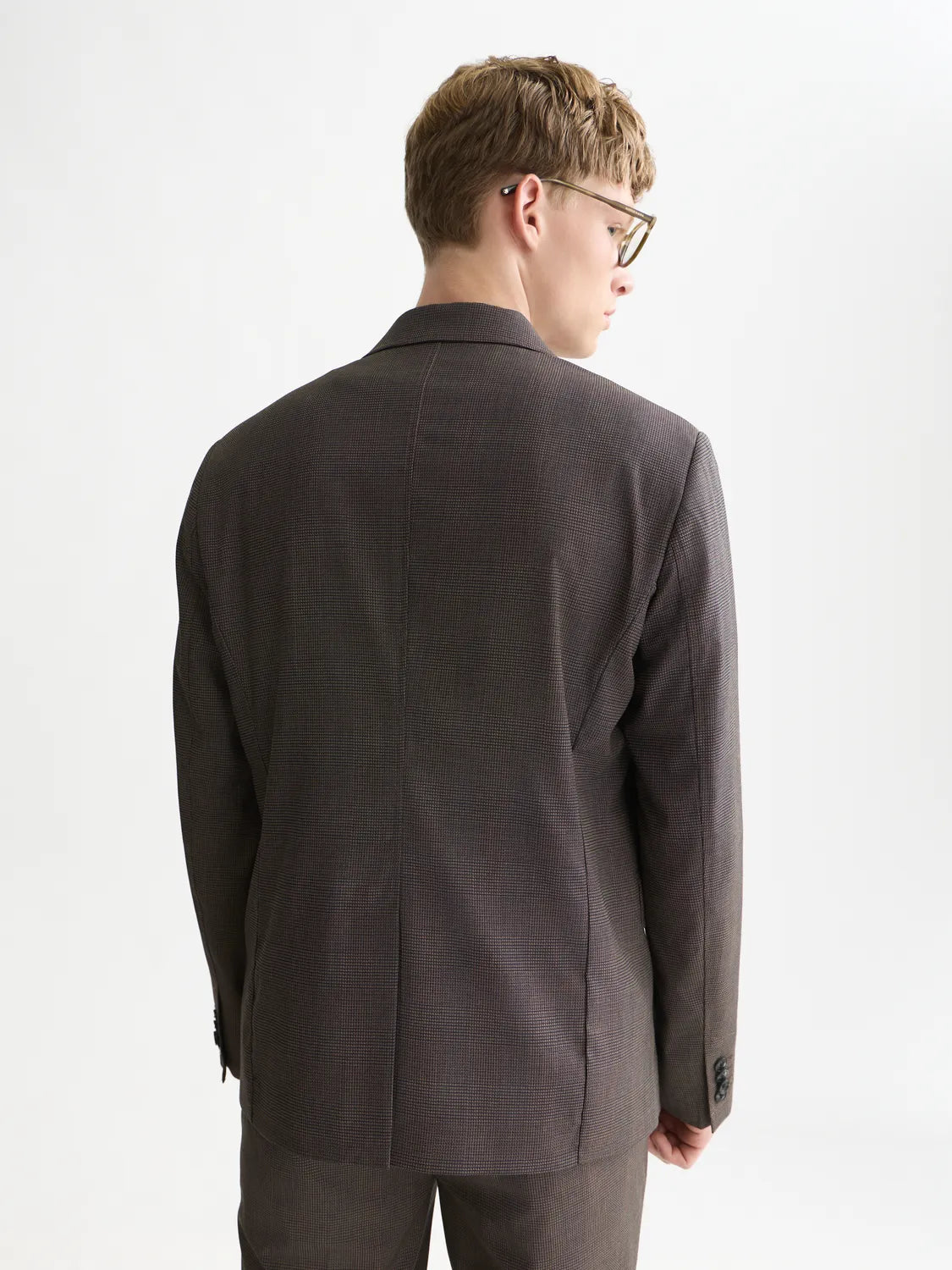 Tate Unconstructed Yarn-Dyed Regular-Fit Blazer