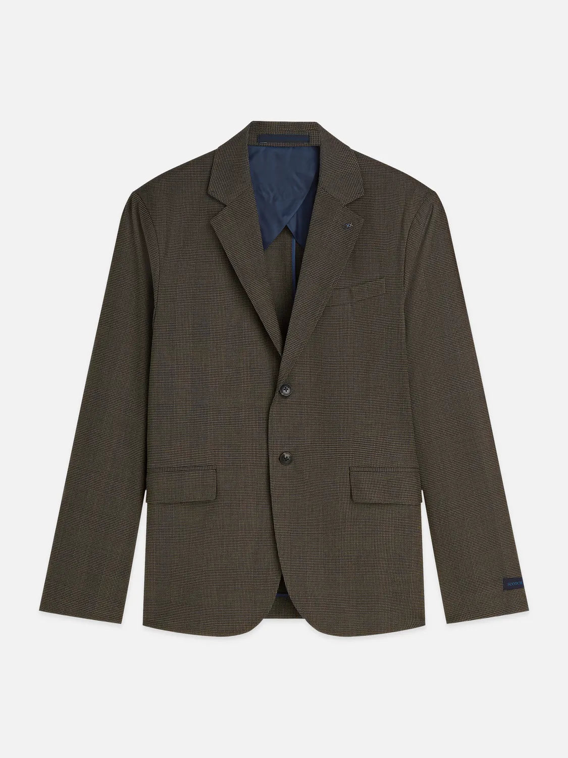 Tate Unconstructed Yarn-Dyed Regular-Fit Blazer